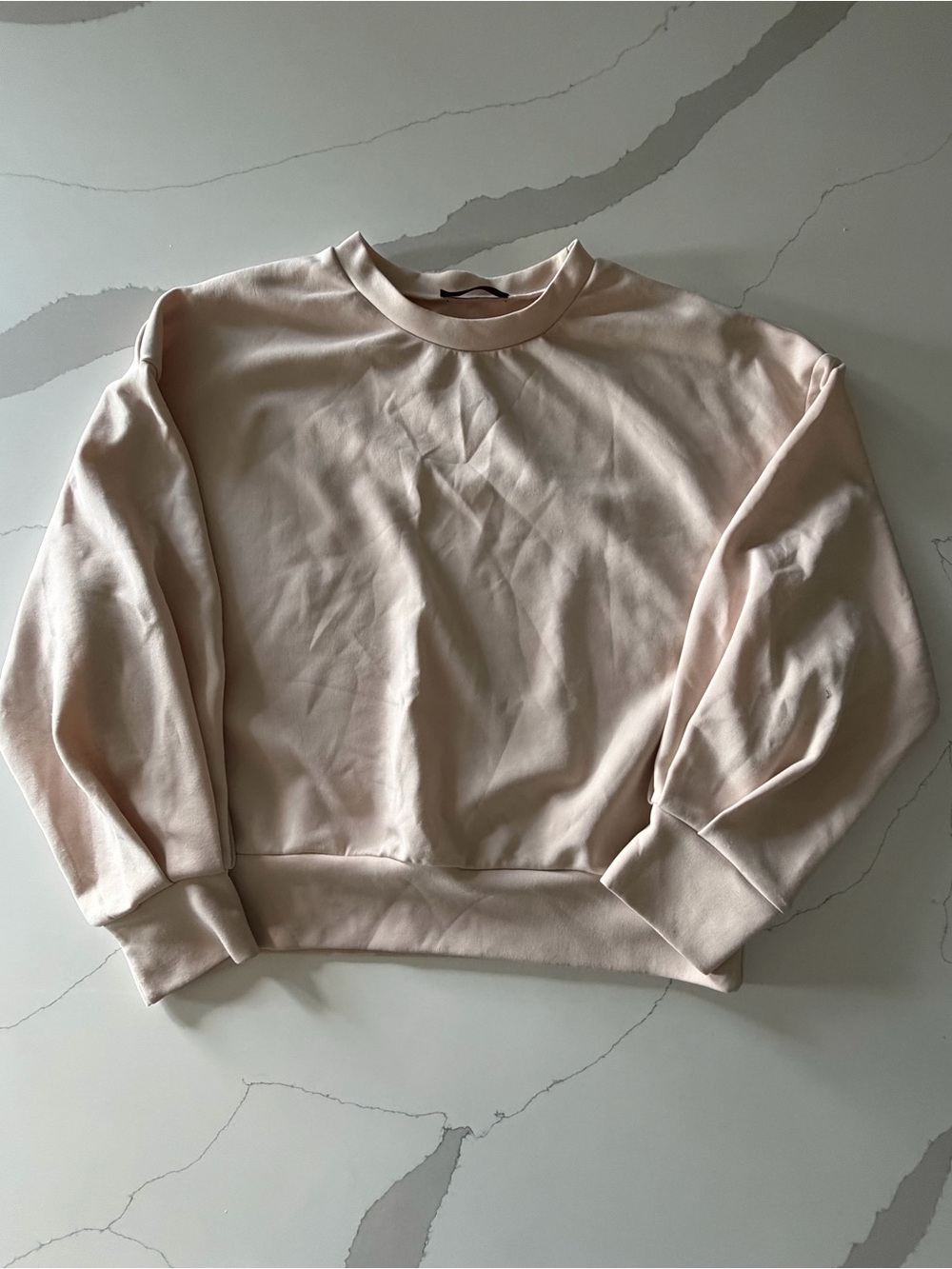 SHEIN Blush Pink Oversized Crewneck Sweatshirt Women’s Large